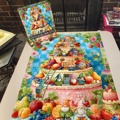 Gnomes Cake Jigsaw Puzzle 1000 Pieces