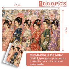 Kimono Maidens Jigsaw Puzzle 1000 Piece
