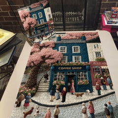 Puzzle 1000 Pièces — Rue Des Cerisiers En Fleurs