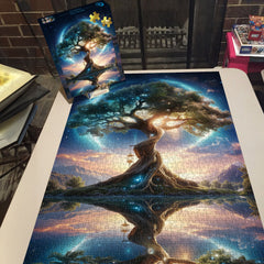 Puzzle en bois "Arbre serein" 1000 pièces