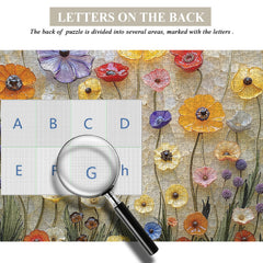 Wildflower Glass Art Jigsaw Puzzle 1000 Pieces