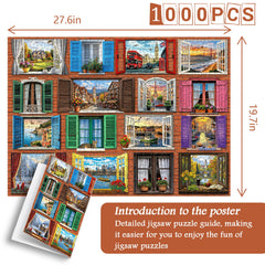 World Through Windows Jigsaw Puzzle 1000 Pieces