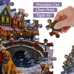 Warm Winter Village Jigsaw Puzzle 1000 Pieces