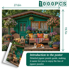 Sunlit Porch Retreat Jigsaw Puzzle 1000 Pieces