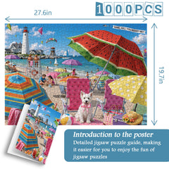 Summer Beach Rush Jigsaw Puzzle 1000 Pieces