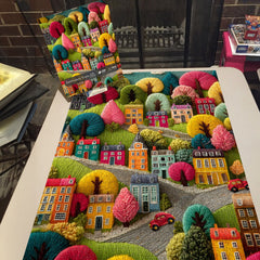 Puzzle 1000 Pièces Embroidery Town