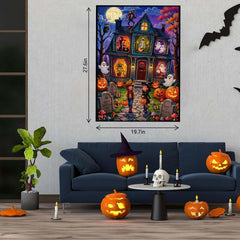 Moonlit Haunted House Jigsaw Puzzle 1000 Piece