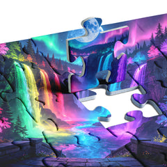 Moonlit Rainbow Falls Jigsaw Puzzle 1000 Pieces