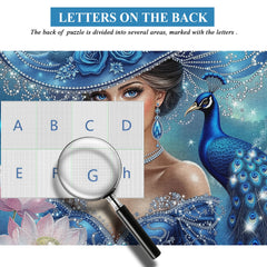 The Peacock Lady Jigsaw Puzzle 1000 Pieces