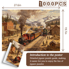Trains of the Gold Rush Jigsaw Puzzle 1000 Pieces