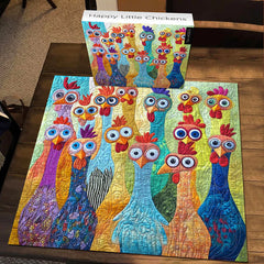 Happy Little Chickens Jigsaw Puzzle 1000 Pieces
