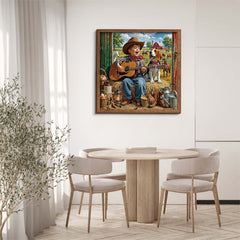 Cowboy Strums Jigsaw Puzzle 1000 Piece