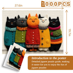 Cozy Cat Jigsaw Puzzle 1000 Pieces
