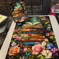 Puzzle de 1000 pièces Livres & Fleurs