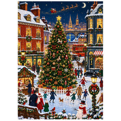 Christmas Snow Town Jigsaw Puzzle 1000 Piece