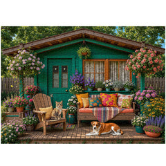 Sunlit Porch Retreat Jigsaw Puzzle 1000 Pieces