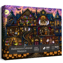 Halloween Carnival Mansion Jigsaw Puzzle 1000 Pieces