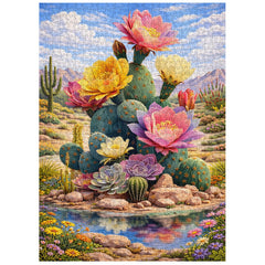 Blooming Cactus Jigsaw Puzzle 1000 Pieces