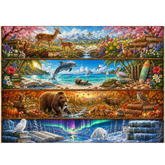 Seasons on the Shelf Jigsaw Puzzle 1000 Pieces
