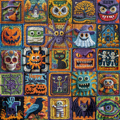 Halloween Collage Rhapsody Jigsaw Puzzle 1000 Pieces