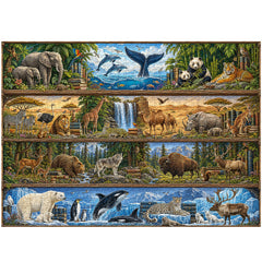 Wildlife Bookshelf Jigsaw Puzzle 1000 Pieces