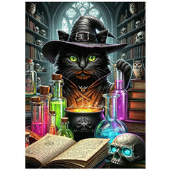 Potions Black Cat Wizard Jigsaw Puzzle 1000 Pieces