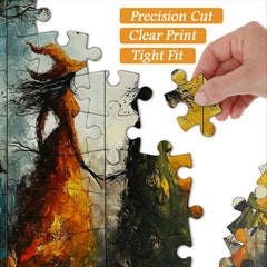 Colorful Witches Jigsaw Puzzle 1000 Pieces