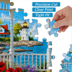 Sea-Kissed Lighthouse Jigsaw Puzzle 1000 Piece