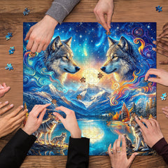 Moon Wolves Jigsaw Puzzle 1000 Piece