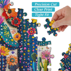 Color Cactus Jigsaw Puzzle 1000 Pieces