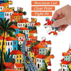 Coastal Cable Town Jigsaw Puzzle 1000 Pieces