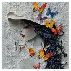 Butterfly Lady Jigsaw Puzzle 1000 Pieces