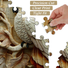 Wood Carving Parrot Jigsaw Puzzle 1000 Pieces