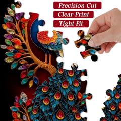 Jeweled Peacock Jigsaw Puzzle 1000 Pieces