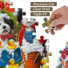 Bubble Bath Puppies Jigsaw Puzzle 1000 Pieces