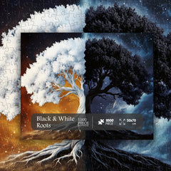 Black & White Roots Jigsaw Puzzle 1000 Pieces