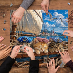Nautical Cat Jigsaw Puzzle 1000 Piece