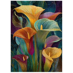 Casse-tête puzzle 1000 pièces « Arums colorés »