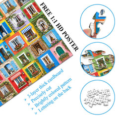 Vibrant Window Life Jigsaw Puzzle 1000 Piece