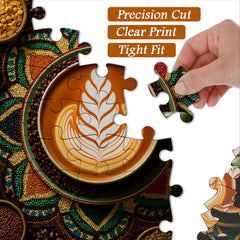 Mandala Coffee Jigsaw Puzzle 1000 Pieces
