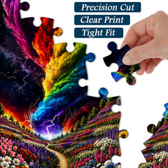 Rainbow Tornado Jigsaw Puzzle 1000 Pieces