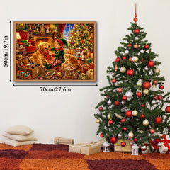 Cute Pets & Christmas Eve Jigsaw Puzzle 1000 Pieces