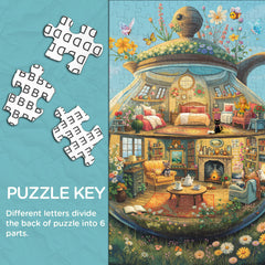 Glass Teapot House Jigsaw Puzzle 1000 Pieces