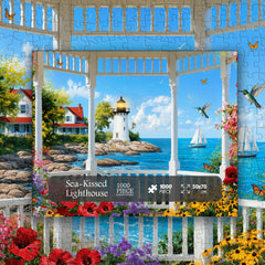 Sea-Kissed Lighthouse Jigsaw Puzzle 1000 Piece