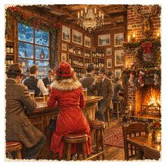 Vintage Christmas Tavern Jigsaw Puzzle 1000 Piece