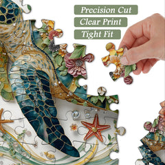 Blooming Turtle Jigsaw Puzzle 1000 Pieces