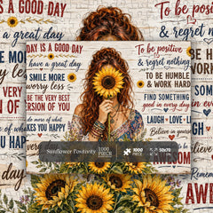 Sunflower Positivity Jigsaw Puzzle 1000 Pieces