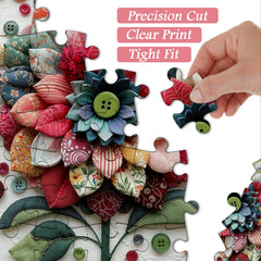 Quilted Flower Buttons Jigsaw Puzzle 1000 Pieces