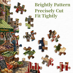Village Market Jigsaw Puzzle 1000 Piece