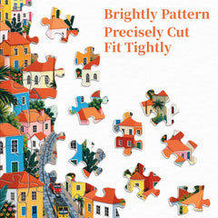 Coastal Cable Town Jigsaw Puzzle 1000 Pieces